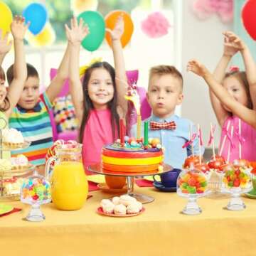 Clear Mini Cake Stands with Dome for Parties