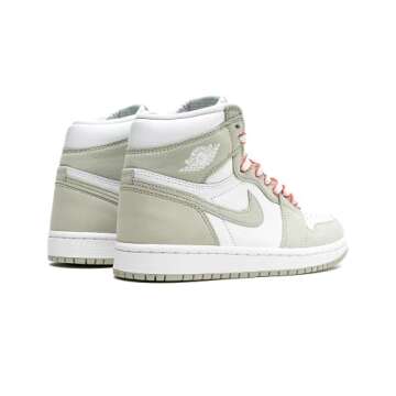Nike Women's Air Jordan 1 High OG WMNS Seafoam, Seafoam/Healing Orange/White, 9W, 9