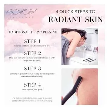 Seraphic Skincare Exfoliating Facial Razors (3pc) – For Eyebrows, Peach Fuzz & Exfoliation – Dermaplane Face Razor for Women – Wheat Straw & Swedish Stainless Steel Blades