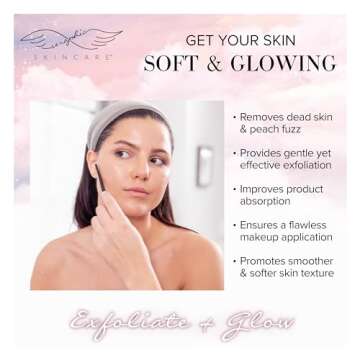 Seraphic Skincare Exfoliating Facial Razors (3pc) – For Eyebrows, Peach Fuzz & Exfoliation – Dermaplane Face Razor for Women – Wheat Straw & Swedish Stainless Steel Blades