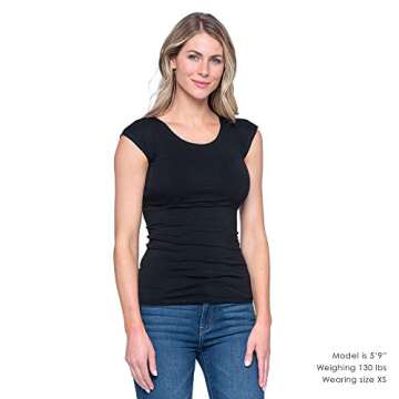 Downeast Women's Casual Wonder Tee Black X-Small
