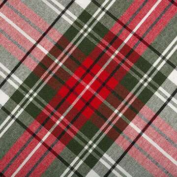DII Tartan Plaid Collection Holiday Dining Table & Kitchen Décor, Square Christmas Tablecloth, 52x52, Red, Green & White