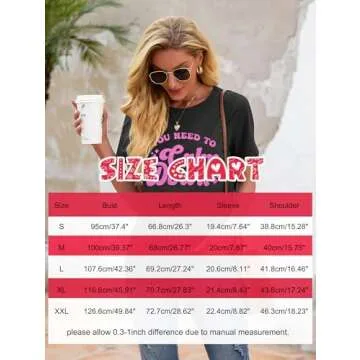 JINTING You Need to Calm Down T-Shirt Woman Country Concert Tops Music Lovers Tee LGBTQ Pride Gift Tops Dark Grey