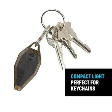 Nite Ize Radiant Rechargeable Microlight - Rechargeable Keychain Flashlight with LED Light - Microlight for Travel, Camping, Car Key Keychain & House Key Keychain - 12 Lumen Light