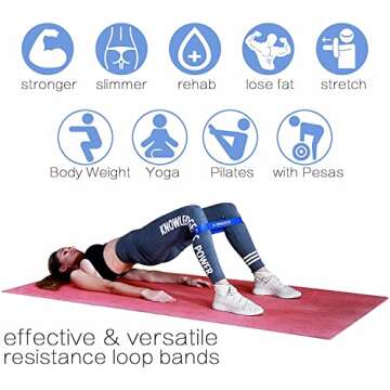INMAKER Workout Bands Resistance for Women, Leg Bands for Working Out, Resistant Exercise Bands for Butt and Legs