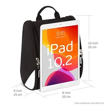 Large Travel Toiletry Bag with 17 Compartments – Water Resistant