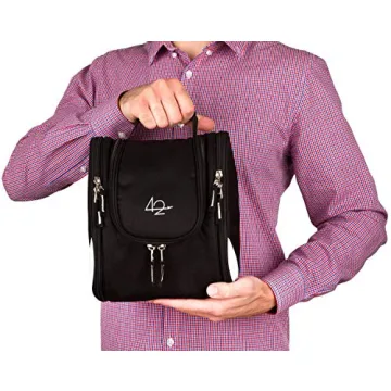 Large Travel Toiletry Bag with 17 Compartments – Water Resistant