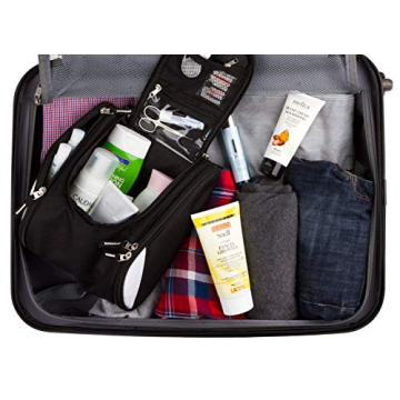 Large Travel Toiletry Bag with 17 Compartments – Water Resistant