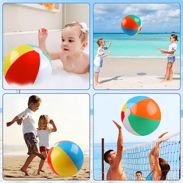 20 Inch Beach Balls for Kids - 2 Pack
