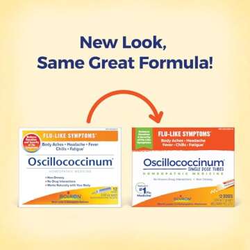 Boiron Oscillococcinum for Relief from Flu-Like Symptoms of Body Aches, Headache, Fever, Chills, and...
