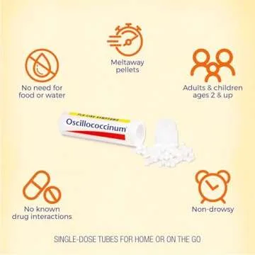 Boiron Oscillococcinum for Relief from Flu-Like Symptoms of Body Aches, Headache, Fever, Chills, and Fatigue - 12 Count