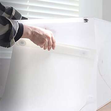 Foldio2 Plus (15inch Lightbox for Product Photography / 15" x 15" / Portable Studio, Dimmable LED Ch...