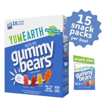 YumEarth Organic Gummy Bears - Allergy Friendly Fruity Snacks