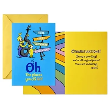 Hallmark Dr. Seuss Graduation Gift Bag with Card and Tissue