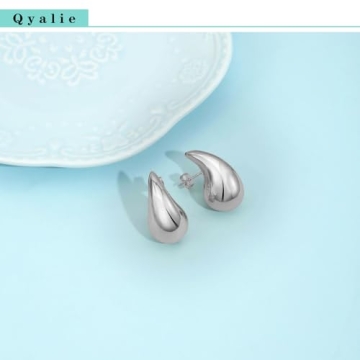 Chunky Gold Hoop Earrings Lightweight Women9s Jewelry