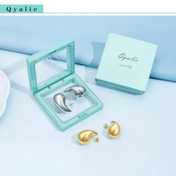 Chunky Gold Hoop Earrings Lightweight Women9s Jewelry