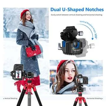 Neewer Low Profile DSLR Tripod Ball Head for Stable Shooting