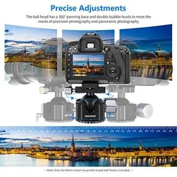 Neewer Low Profile DSLR Tripod Ball Head for Stable Shooting