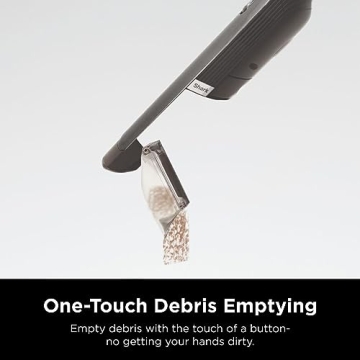 Shark WV201 WANDVAC Handheld Vacuum, Lightweight at 1.4 Pounds with Powerful Suction, Charging Dock, Single Touch Empty and Detachable Dust Cup,Graphite, Slate