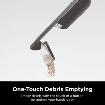 Shark WV201 WANDVAC Handheld Vacuum, Lightweight at 1.4 Pounds with Powerful Suction, Charging Dock, Single Touch Empty and Detachable Dust Cup,Graphite, Slate