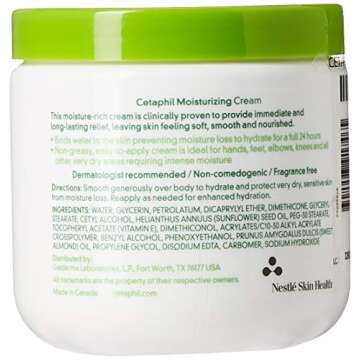 Cetaphil Moisturizing Cream, 16oz (Pack of 3), Hydrating Moisturizer For Dry To Very Dry, Sensitive ...