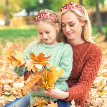 PANTIDE Thanksgiving Fall Jeweled Headband for Women Girls