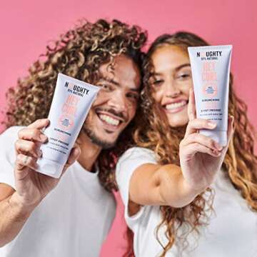 Noughty 97% Natural Hey Curl Scrunching Jelly, Hydrating Frizz Control Formula for Curly and Wavy Hair with Sea Kelp and Irish Moss, Sulphate Free Vegan Haircare 200ml