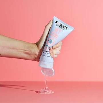 Noughty 97% Natural Hey Curl Scrunching Jelly, Hydrating Frizz Control Formula for Curly and Wavy Hair with Sea Kelp and Irish Moss, Sulphate Free Vegan Haircare 200ml