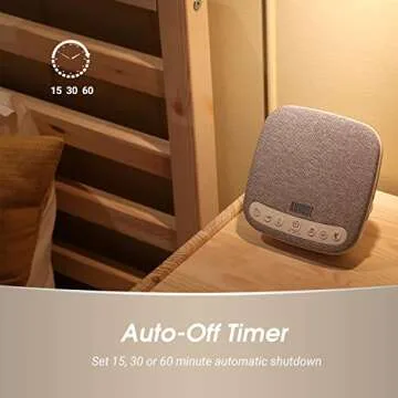 Portable White Noise Sound Machine - August SE160 - Calming, Ambient Sleep Therapy - 14 Soothing Sounds for Babies, Children, Adults - Sleep Aid with Timer - 60-Hour Battery - USB-C Charging - White