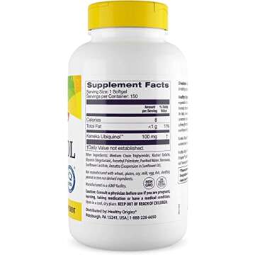 Healthy Origins Ubiquinol 100mg for Heart Health & Energy Support
