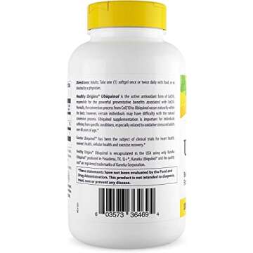 Healthy Origins Ubiquinol 100mg for Heart Health & Energy Support