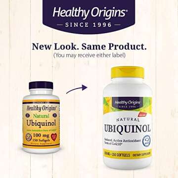 Healthy Origins Ubiquinol 100mg for Heart Health & Energy Support