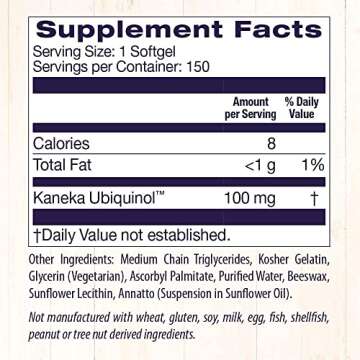 Healthy Origins Ubiquinol 100mg for Heart Health & Energy Support