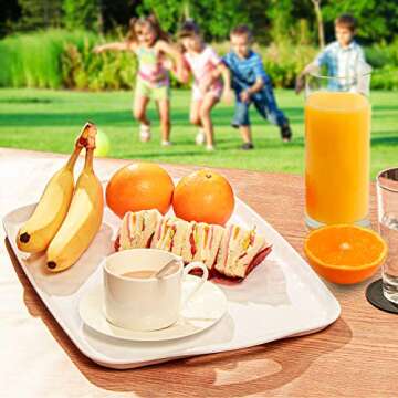 Versatile Large Rectangle Serving Tray Set