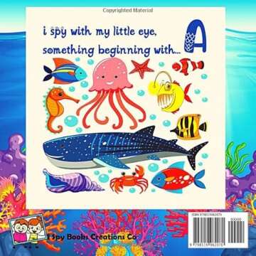 I Spy Ocean Animals - Guessing Game for Kids Ages 3-8: A Fun I Spy Book For Kids With Ocean Animals,...