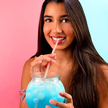 Flat-Sided Fishbowl Party Cups – 4-Pack (22 oz) – Durable Plastic, Fun Fishbowl Design for Cocktails, Mocktails, & Parties – Perfect for Indoor/Outdoor Events, BBQs, and Unique Party Favors