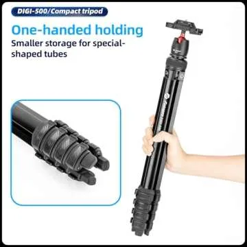 Fotopro DIGI-500 Compact 2-in-1 Travel Tripod - Lightweight & Versatile