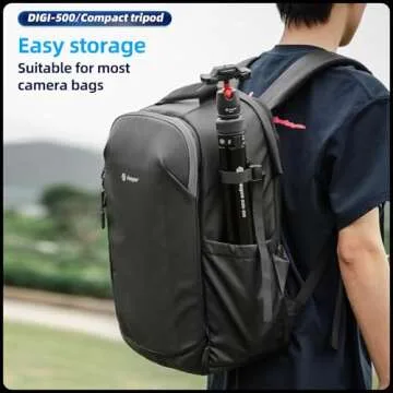 Fotopro DIGI-500 Compact 2-in-1 Travel Tripod - Lightweight & Versatile