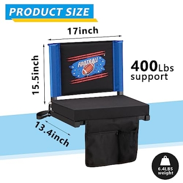 Comfortable Fragess Stadium Seat with Back Support