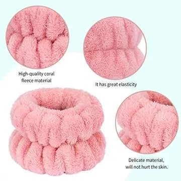 Xieklpwy Wristbands for Mess-Free Skincare Routine