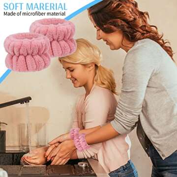 Xieklpwy Wristbands for Mess-Free Skincare Routine