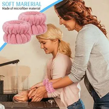 Xieklpwy Wristbands for Mess-Free Skincare Routine