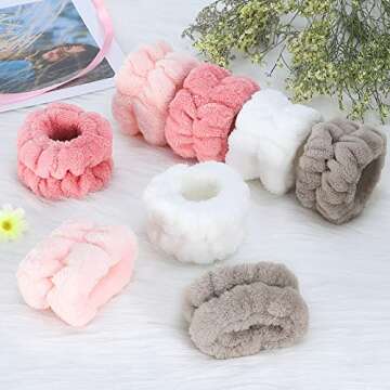 Xieklpwy Wristbands for Mess-Free Skincare Routine