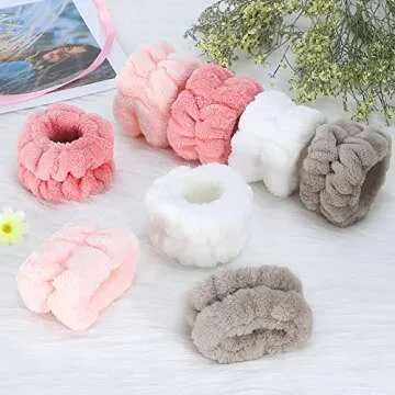 Xieklpwy Wristbands for Mess-Free Skincare Routine