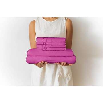 California King Size Sheet Set - 6 Piece Set - Hotel Luxury Bed Sheets - Extra Soft - Deep Pockets - Easy Fit - Breathable & Cooling - Wrinkle Free - Comfy - Pink Bed Sheets - Cali Kings Sheets