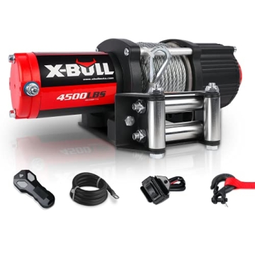 X-BULL 4500lbs Winch with Wireless Remote Control for Adventure