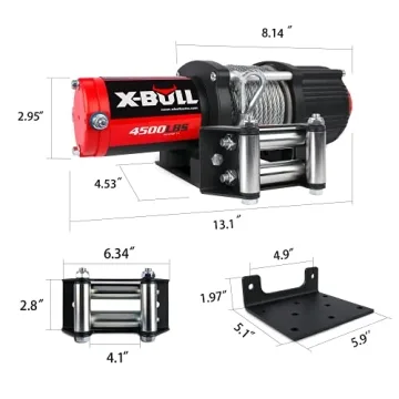 X-BULL 4500lbs Electric Winch with Wireless Remote Action
