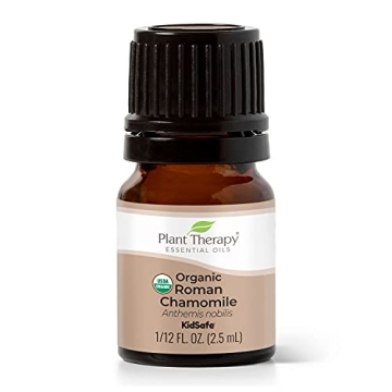 Plant Therapy Organic Roman Chamomile Essential Oil 2.5 mL - 100% Pure, Undiluted, Therapeutic Grade