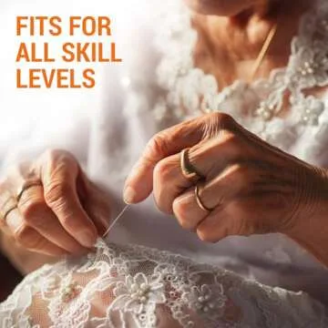 VONEEDL 60 Straight Beading Needles with Convenient Storage Tube Size 10-0.45mm (0.017in) Extra Fine Seed Beads Needles - Perfect Bead and Sequin Embroidery, Jewelry Making, Crafting, and DIY