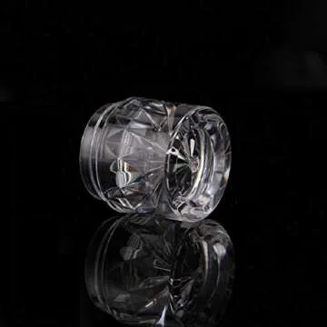 5Pcs Loose Powder Container 3ml Empty Plastic Mini Makeup Sample Pots Eyeshow Powder Box Blusher Bottles Concealer Powder Sifter Jar with 12 Holes and Screw Lids